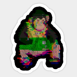 Corrupted Monkey Sticker